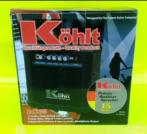 Amplificador De Guitarra Electrica 15w  Kohlt  2 Canales