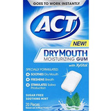 Act Dry Mouth - Goma Hidratante, Menta Calmante, Libre De Az