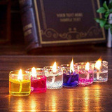 6 Mini Velas Aromáticas De Gel Con Vaso De Vidrio Decoración