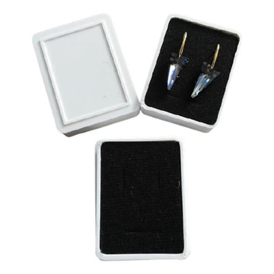 100 Estuches Caja Para Aretes Cadena Color Negro