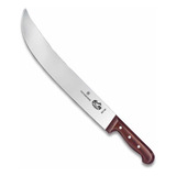 Cuchillo Carnicero Curvo Victorinox® Línea Wood, 36cm Color Madera/gris