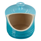 Porta Sal De Cerâmica 11 Cm Azul Caribe Le Creuset