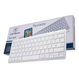 Teclado Slim Bluetooth Sem Fio Tablet Note iPad Mac Celular