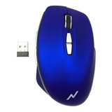 Mouse Gamer Inalambrico Pc Laptop Bateria Recargab Noga 610r Color Azul