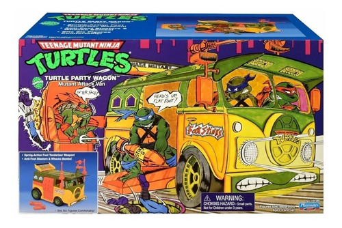 Tmnt Party Wagon Tortugas Ninja Teenage Mutant 2021 Vintage