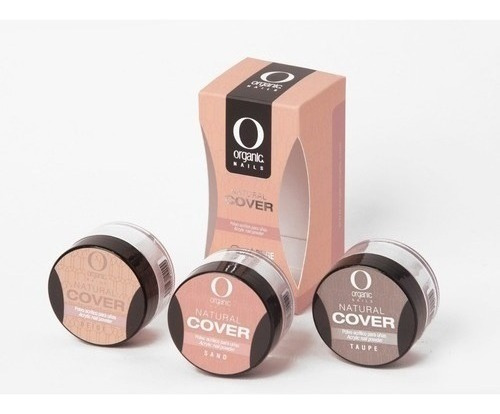 Set De 3 Acrílicos Cover Organic Nails Color Beige, Sand Y Taupe