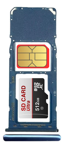 Bandeja Porta Sim Chip Card Compatible Samsung Galaxy A50