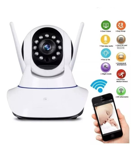 Camara Ip Wifi 360° Vision Nocturna Original