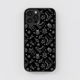 Funda Celular Navidad Navideña Figuras Tapiz Fondo Negro