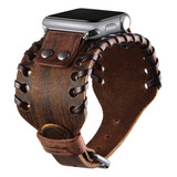 Correa De Cuero Para Apple Watch 8 45mm Ultra 49mm 44mm