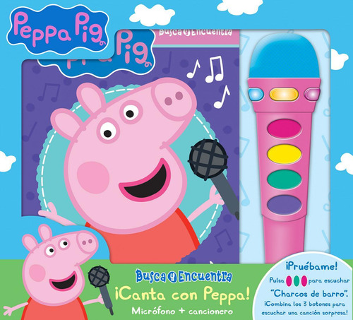 Libro: Canta Con Peppa! Micrófono Y Cancionero Bbm Mic. Pepp