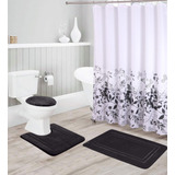 Cortinas Para Ducha Better Home Style+accesorios, Color Negr