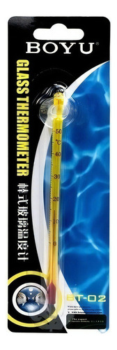 Termometro De Vidrio Boyu Bt02 Con Chupon Peces Acuario