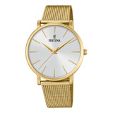 Reloj F20476/1 Festina Mujer Boyfriend Collection /marisio Color De La Correa Dorado Color Del Bisel Dorado Color Del Fondo Blanco