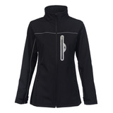 Campera Softshell Mujer Negra Térmica Impermeable Nieve