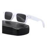 Nuevas Gafas De Sol Antiultravioleta Tide Para Hombre Y Muje Color White Frame Black Gray Film