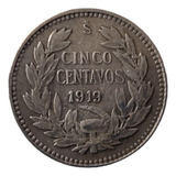 Moneda Chile 5 Centavos 1919 Plata 0.45(x1691