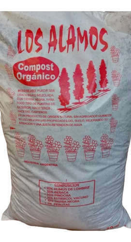 Tierra Fértil Abonada De 25dm3 X 10 Bolsas Compost Orgánico