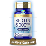 Carlyle Biotina 5000mcg 240 Tabletas De Disolución Rápida Sabor Sin Sabor