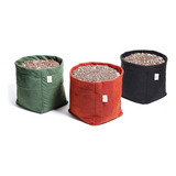 5 Vasos De Plantas Feltro 4 Litros Cultivo King Pot Cor Mix