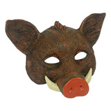 Máscara De Jabalí De Halloween Máscara De Cabeza Marrón