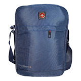 Bolso Mariconera Swissbrand® Impermeable Con Porta Tablet Color Azul