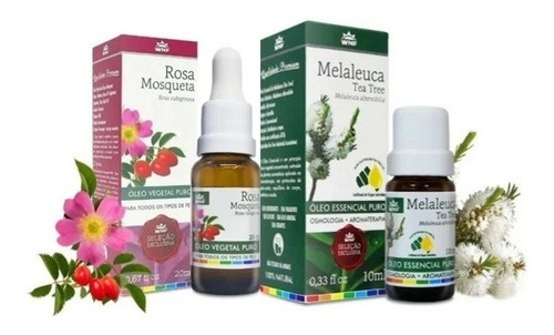 Óleo Vegetal Rosa Mosqueta 20ml + Óleo Melaleuca 10ml Wnf