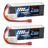 2 Baterias Lipo Zeee 14.8v 2200mah 50c 4s Con Deans T Conect
