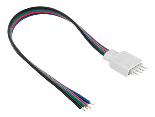 Cable Alimentación Tiras Led Rgb Multicolor 13cm Steren Color De La Luz N/a