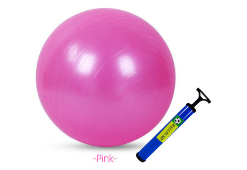 Kit Bola De Pilates Yoga 55cm + Bomba Para Encher