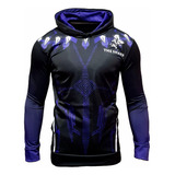 Buzo Canguro Kapho Rugby Sharks Black Panther Violeta Adulto