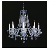 Crystorama 1138-ch-cl-saq Crystal Ocho Candelabros De Luz De