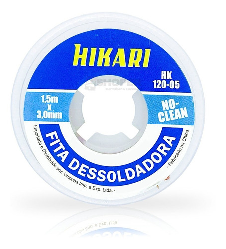 Fita Malha Dessoldadora Hikari 2 / 2,5 / 3mm A Livre Escolha