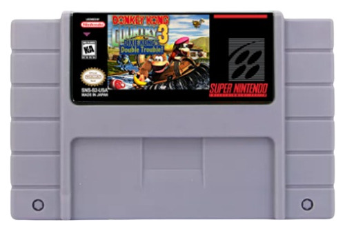 Jogo Cartucho Kong! Donkeykong 3 -  P/ Snes Super Nintendo