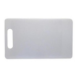 Tábua Plástica Para Corte Multiuso Carnes Legume 33x20x0,5cm Cor Branco Branco