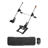 Suporte Notebook E Teclado E Mouse Wireless K-w10bk C3tech