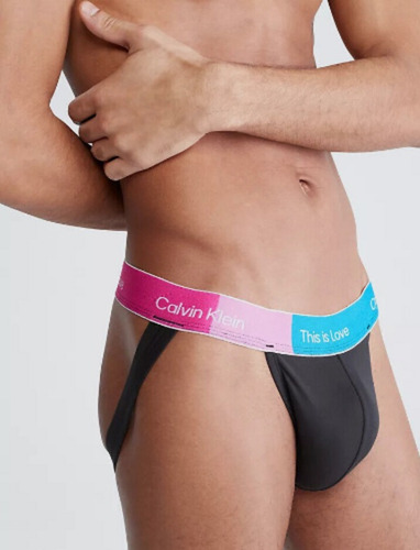 Jockstrap Pride Negro Calvin Klein This Is Love Gay Microfib