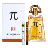 Pi Givenchy 100ml Caballero Original+perfume Cuba 35ml