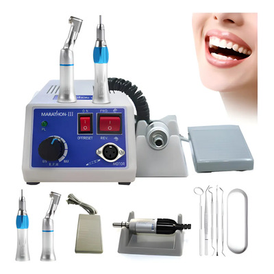 Micromotor Dental Eléctrico Portátil con Conector E y Pulidor de 35000 RPM para Uso Profesional | Envío gratis