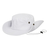Sombrero De Pesca Safari Para Hombre, De Ala Ancha, Sólido,