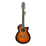 Stagg Sa40mjcfi12bs Guitarra Electroacústica 12 Cuerdas