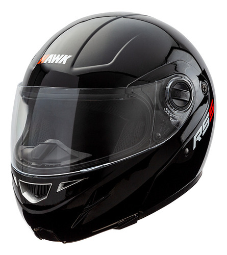 Casco Para Moto Rebatible Hawk Rs5 Negro Brillante Xl 2024