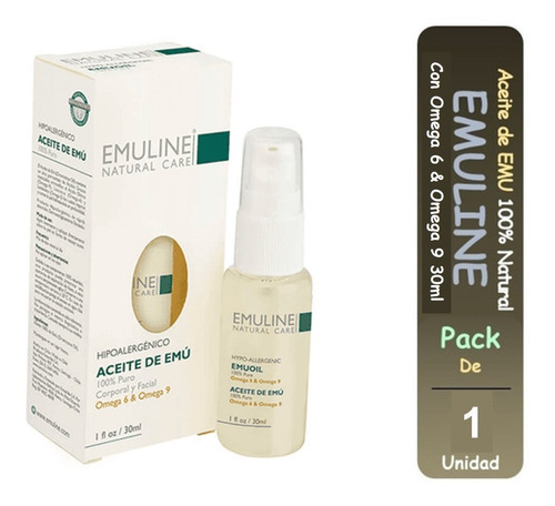  Emuline Aceite De Emu 100% Puro Omega 6 & Omega 9 30ml