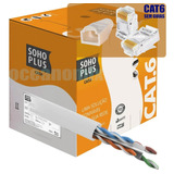 Cabo De Rede Utp Cat6 Branco Furukawa Sohoplus 30 Mt + 10 Rj