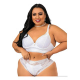 Cropped Conjunto Lingerie Feminino Plus Size- Lacrador