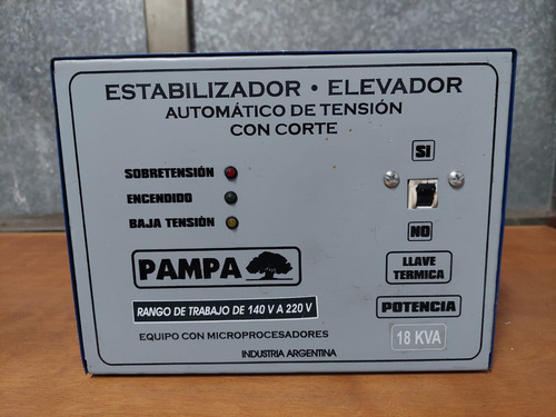 Estabilizador Elevador De Tension Automatico 18 Kva 140-220v