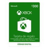 Tarjeta De Regalo Microsoft Xbox - 300 Mxn Código Digital