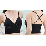 Crop Top Tirantes Tipo Bralette Sin Aros Interior Y Exterior