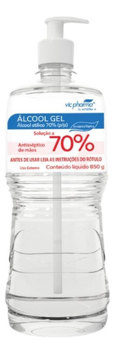 Alcool Gel 70% 850gr Valvula Pump - Vic Pharma