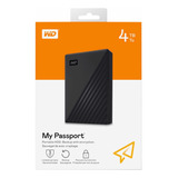 Disco Duro Externo Negro Wd - My Passport 4tb Usb 3.0